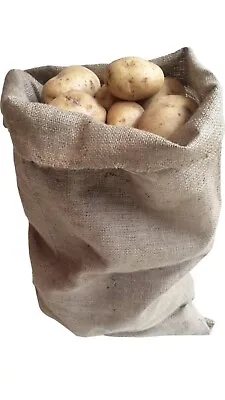 £2.49 • Buy Hessian Potato Sack Easy Carry 12  X 17  5kg Half Size Vegetable Storage Bag