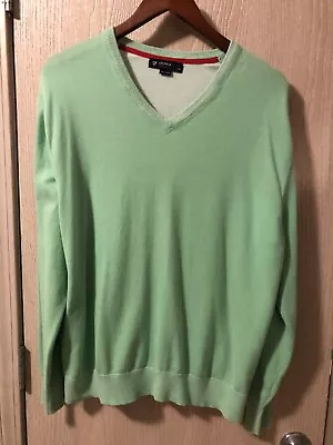 Cremiex Classic Vneck Pull Over Cotton Sweater Men Large With Elbow Patches • $15