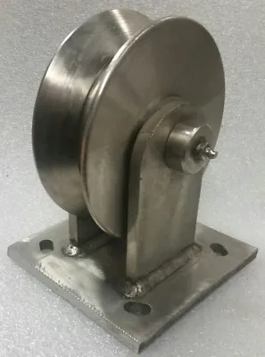 $275 • Buy  2,500# Stainless Steel V-Groove/Rail Track Caster   (Greasable) (6 ×2 )×(3/8 )