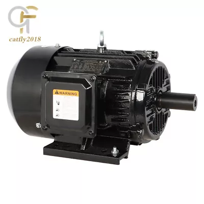 3 Phase 5 HP 1800 RPM 184T Frame TEFC 230/460 Volt Electric Motor 60 HZ • $442.99