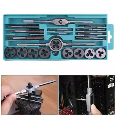 20pcs Tap And Die Cutter Alloy Steel Wrench Threaded Cutting Nut Screw Tool Set • $20