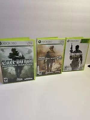 Call Of Duty Modern Warfare *Lot* W/ 1 2 And 3 For Xbox 360 Tested CIB!!! • $24.99