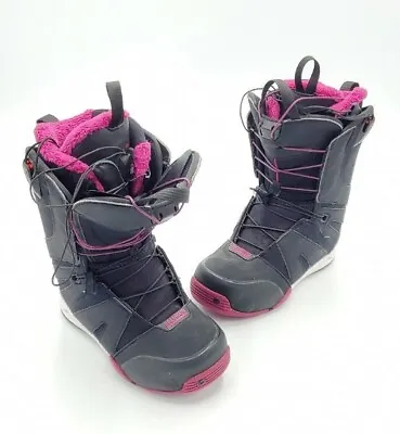 Salomon F2.0 Plum Purple Snowboard Boots Women's Size 7 US 38.5 EU  • $160