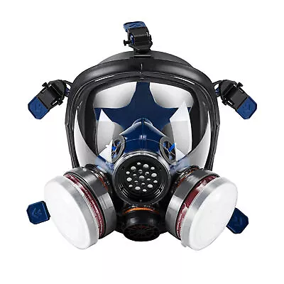 Facepiece Reusable Respirator 15 In 1 Full Face Gas Mask For Painting Spraying • $36.99