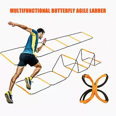 Speed Agility Ladder Fitness Training Ladder Soccer Sports Footwork Practise Gym • $26.99