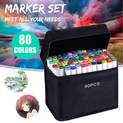 Marker Set Colouring Pens Markers Art Pen For Drawing Sketching Anime And Manga • £10.89