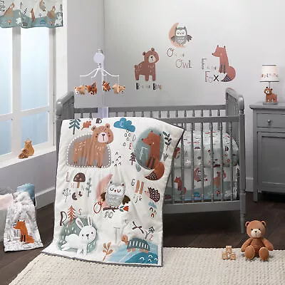 Bedtime Originals Animal Alphabet 3-Piece Infant Nursery Baby Crib Bedding Set • $67.49