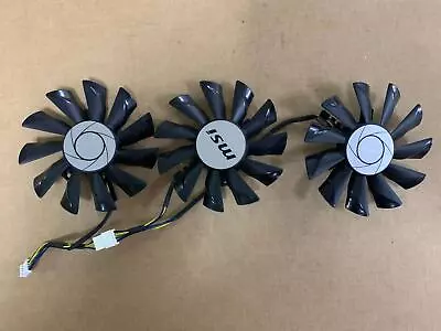 3pcs PLD09210S12HH 85mm VGA Fan 4Pin For MSI GTX1080Ti 11G DUKE Graphics Fan NEW • $34