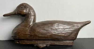 Vintage Duck Decoy Wall Hanging Syroco Wood Look 1966 Lodge Cabin Decor USA 7017 • $24.99