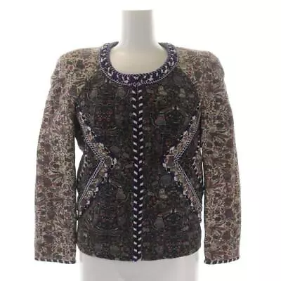 Women's Isabel Marant Bead Decoration Collarless Jacket All Over Pattern 1 Multi • $176.20