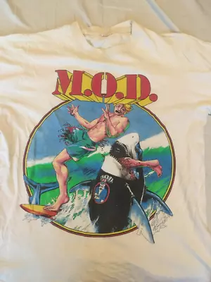 Hot Popular M.O.D. Band White T-Shirt Cotton Unisex S-234XL • $16.99