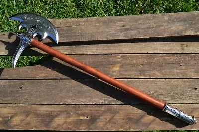 16th Century German Battle Axe - Medieval  - Half Moon - Viking - Denix Replica • $109.97