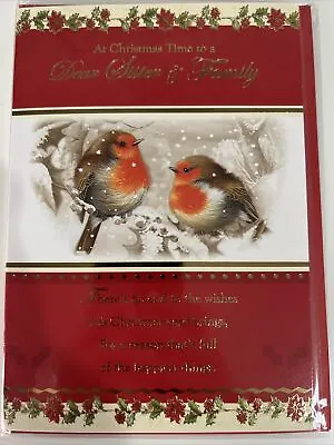 Sister And Family Christmas Card • £1.99
