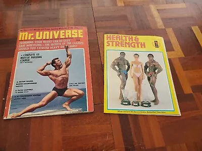 Health & Strenth Mr Universe Magazines X 2 Rare Collectable Aug 1967 & No7 1980 • £8