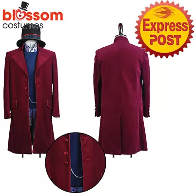 N598 Willy Wonka Charlie And The Chocolate Factory Cosplay Book Week Men Costume • $93.95