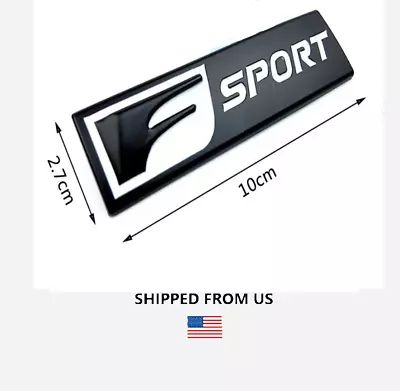 1x Black F-Sport Matte Black Emblem Rear Badge For Lexus IS-F GS F RC IS250 350 • $16.99