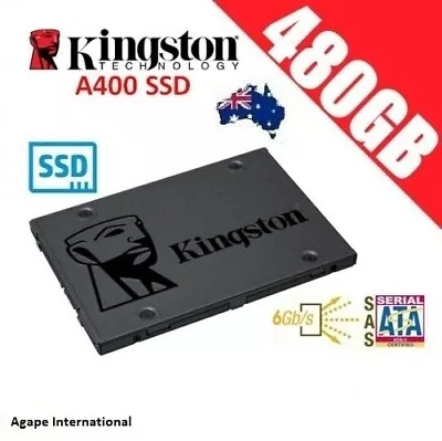 Kingston A400 SSD 480GB Solid State Drive SATA 3 6GB/s Laptop PC Notebook Up To  • $93