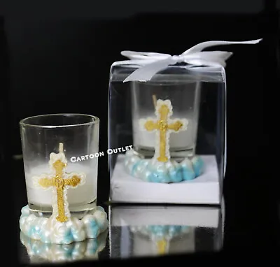 12 Comunion Candle Recuerdos Bautizo Baptism Favors Holy Communion Cross • £24.08
