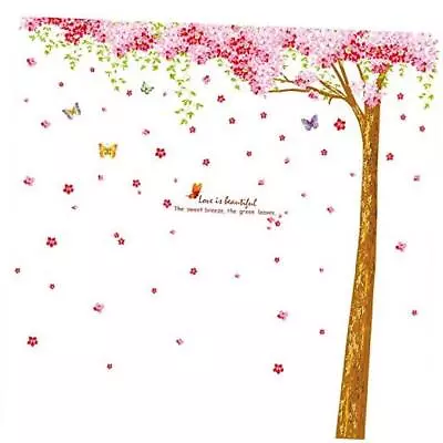 Giant Huge Size Removable Pink Red Romantic Cherry Blossom Tree Wall Decal A • $29.85