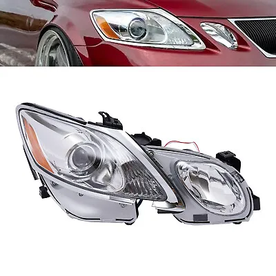 Headlight Headlamp Chrome HID Right Passenger For 2006-2011 Lexus GS Series  • $272