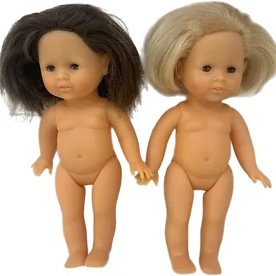 Vintage Corolle Dolls Lot Of 2 94-2-T8 10  Brunette Blond Hair READ • $9.89