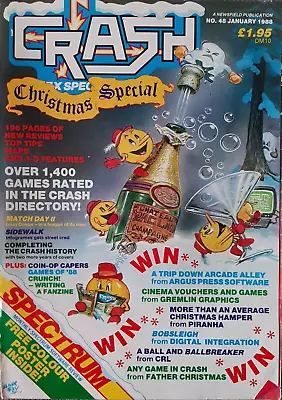 CRASH Sinclair ZX Spectrum Magazine - Issue # 48 - January 1987 RARE Christmas • £7.99