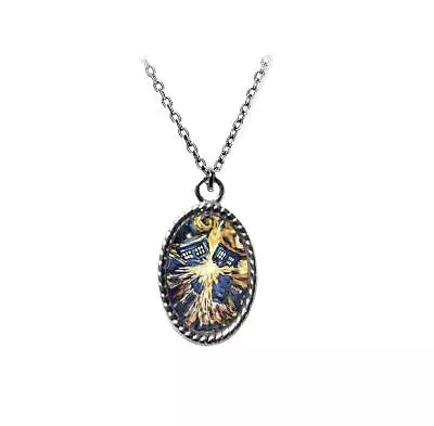 Doctor Who Van Gogh Tardis Necklace • £15.58