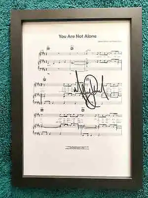 You Are Not Alone Michael Jackson Signed A4 Sheet Music • $43.55