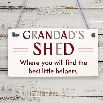 Grandad's Shed Plaque Garden Shed Summer House Sign Dad Fathers Day Gift For Him • £3.95