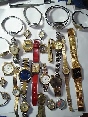 Rare Antique Vintage Watch Lot Enicar Mickey Wittnauer Seiko Timex Swiss Geneve • $74.99