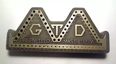 Vintage  Gtd Drill Bit Holder-index  Greenfield Mass Usa.  Holds 60 Drill Bits. • $40