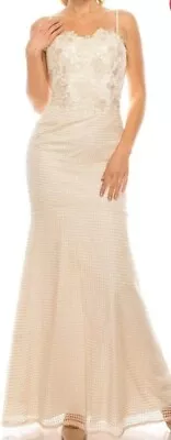 Aidan By Aidan Mattox  Gown Color Champ Ivory Size 14 12 64 • $165