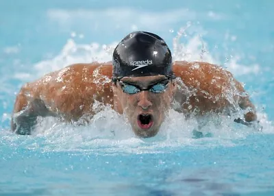 Michael Phelps Poster Swimming Olympics Print 8x10 11x17 16x20 22x28 24x36 27x40 • $9.99