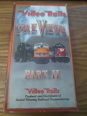 Video Rails Previews Part 2. Train Rides Scenic VHS Green Frog Productions • $7.99