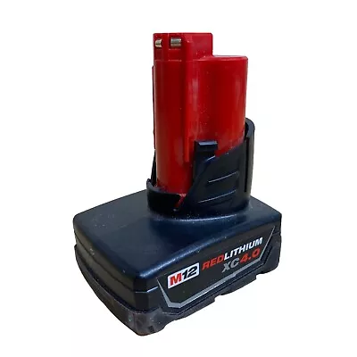 Milwaukee 48-11-2440 Battery M12 12V 12 Volt XC 4.0 Ah Red Lithium Ion • $39.60