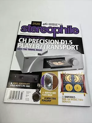$6.99 • Buy Stereophile March 2022 Magazine- CH Precision D1.5 Player/Transport
