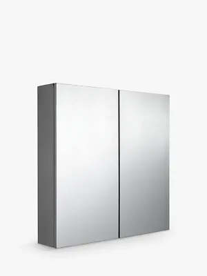 John Lewis Double Mirrored Bathroom Cabinet Silver • £107.99