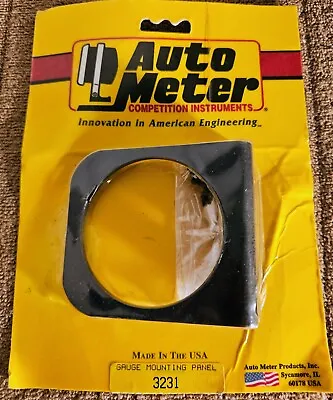 Auto Meter 3231 2-5/8  Gauge Mounting Panel Black One Hole Aluminum • $14