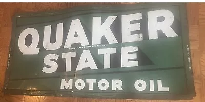 Vintage Quaker State Motor Oil Sign • $26