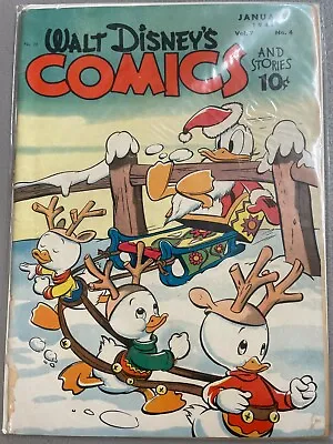 Walt Disney's Comics And Stories #76-1947 Donald Duck Carl Barks Cover Christmas • $99.99