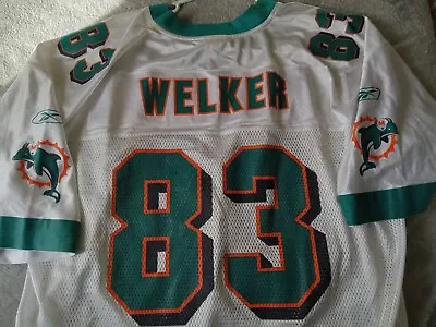 Miami Dolphins Jersey White #83 Wes Welker Size 2xl Screen Print SmokeFree  • $39.99