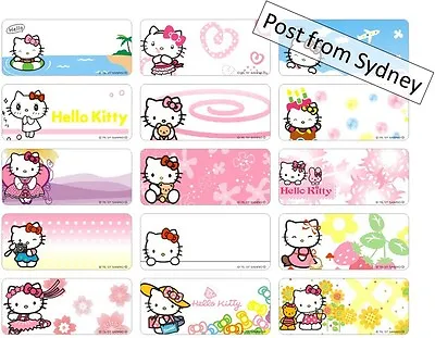 $3.59 • Buy 36 Hello Kitty Cat Personalised Name Labels Sticker 28x13mm Self Adhesive Vinyl