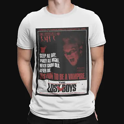 The Lost Boys T Shirt Retro Frog Brothers Santa Carla Movie Poster Vampires 1 • £8.39