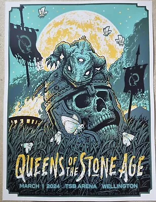 QUEENS OF THE STONE AGE Wellington AP Concert Poster New Zealand 🇳🇿 Signed • $70