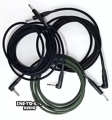 Guitar Instrument Cable - Mogami W2524 Neutrik Plugs Braided Sleeve Handmade • $39.99