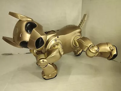 I-Cybie Vintage Gold Electronic Robotic Dog Tiger Hasbro 2001 PARTS ONLYUNTESTED • $22.22