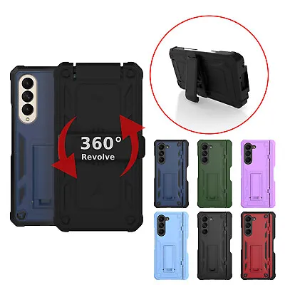 $19.99 • Buy For Samsung Galaxy Z Fold5 Belt Clip Holster Rugged Case With Pen Slots Stand