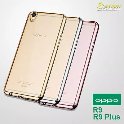 Chrome Soft TPU Jelly Gel Fancy Case Cover For Oppo R9 / F1 Plus / R9 Plus • $4.99