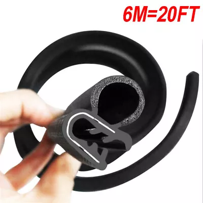 6M Rubber Seal Weather Strip Door Window Lock Trunk Hood Edge Trim For Car SUV • $24.99