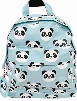 Panda Bear Blue Rucksack Backpack Girls Boy School Nursery Shopping Gift Present • £13.99